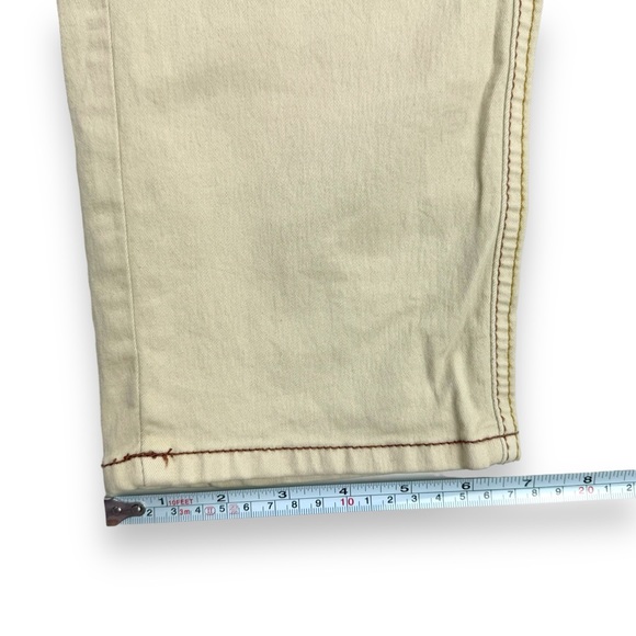 Fashion 20 Love Women’s Jeans Sz 20 Stretch Wide Leg Relaxed Fit Beige Denim NWT - Picture 8 of 15